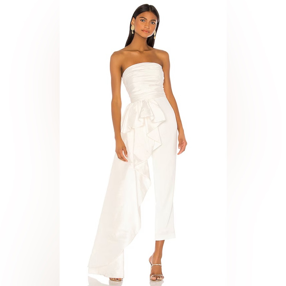 Jay Godfrey Bridal Sky Jumpsuit with Train - NWT - Size 4
